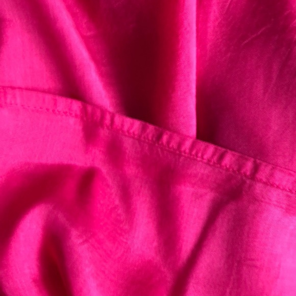 Fuchsia Pink Silky Slip Dress Size Small - Picture 8 of 8